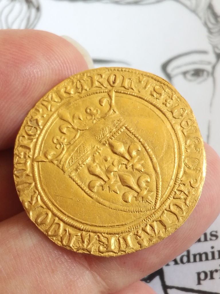 CHARLES VI - ECU D'OR À LA COURONNE LA ROCHELLE SUP