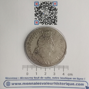 ecu-louis-XIV-insignes-1704-paris-revers
