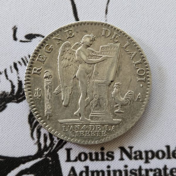 MAGNIFIQUE ÉCU AU GÉNIE – LOUIS XVI (MONARQUE CONSTITUTIONNEL) – 1792, Paris – Image 3