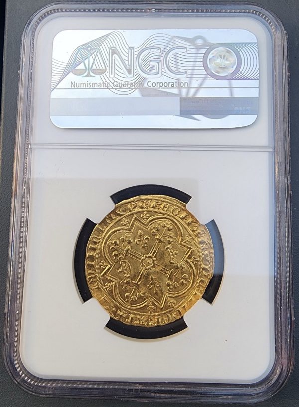 France – Charles V “the Wise” (1364–1380) – Gold Franc à Pied, 1365  ✨FDC✨ – Image 4