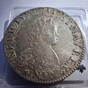 Écu dit “Vertugadin” – Louis XV dit le Bien-Aimé👑