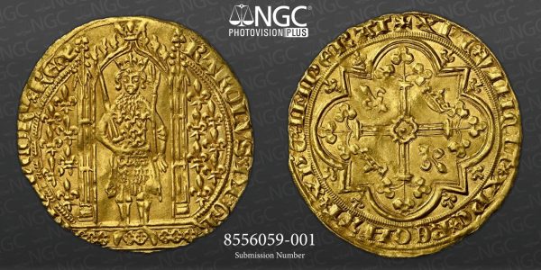 France – Charles V “the Wise” (1364–1380) – Gold Franc à Pied, 1365  ✨FDC✨ – Image 2