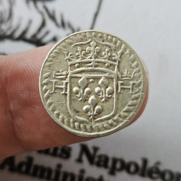 Poids monétaire demi-teston – Apparence argent – Image 2