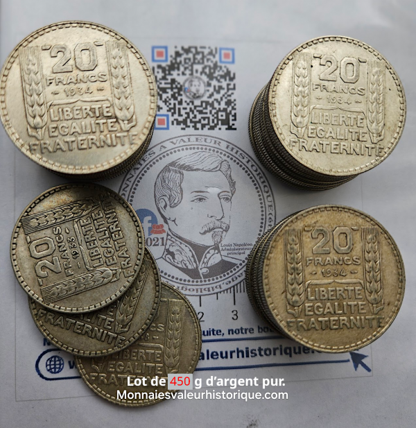Lot Investisseur – 33 x 20 Francs Turin en Argent (1929-1939)