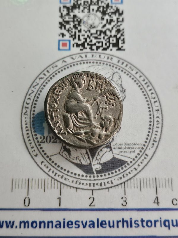 magnifique tetradrachme de octave auguste en argent