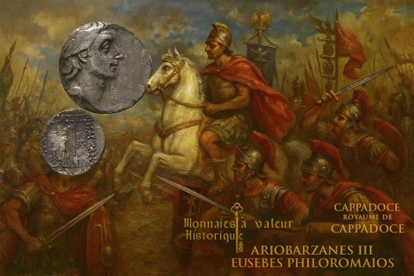 CAPPADOCE – ROYAUME DE CAPPADOCE – ARIOBARZANES III EUSEBES PHILOROMAIOS – Drachme en argent