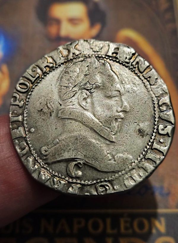 ✨ Magnifique Franc au col plat – Henri III (1582, atelier de Saint-Lô)