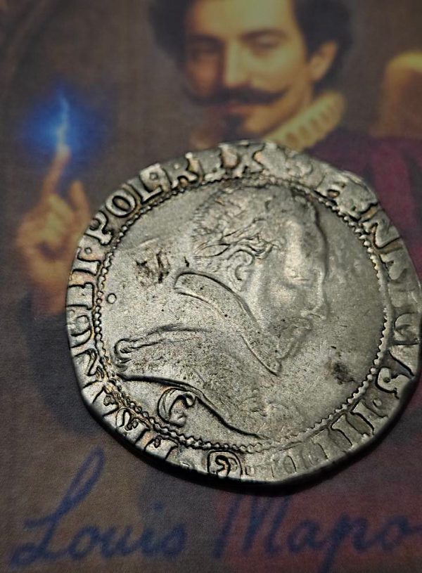 ✨ Magnifique Franc au col plat – Henri III (1582, atelier de Saint-Lô) – Image 3