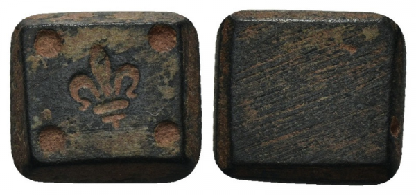 🪙 Poids monétaire médiéval – Fleur de lys écu & Florin d'or – Image 2