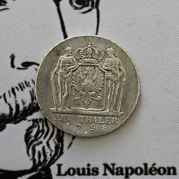 🌟 1 THALER 1798 – ROYAUME DE PRUSSE – FRÉDÉRIC-GUILLAUME III TTB+ PROCHE SUP – Image 2