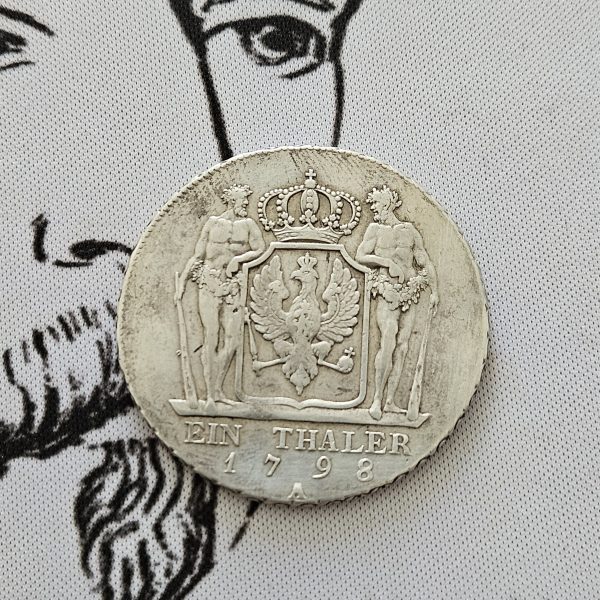 🌟 1 THALER 1798 – ROYAUME DE PRUSSE – FRÉDÉRIC-GUILLAUME III TTB+ PROCHE SUP – Image 5
