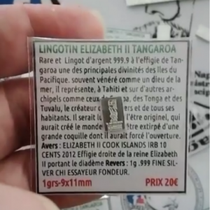 LINGOTIN ELIZABETH II TANGAROA