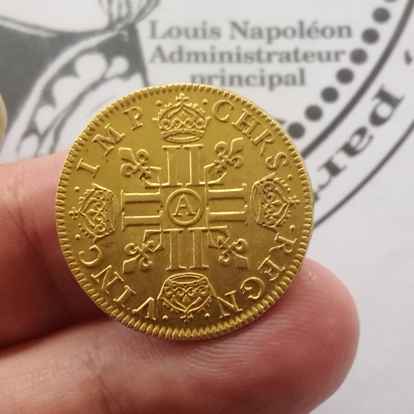 Louis XIII Louis d’or 1641 A (Paris) – Image 2