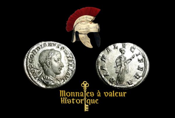 Monnaie romaine authentique GORDIEN III Denier revers "Diana Lucifera" – Image 4