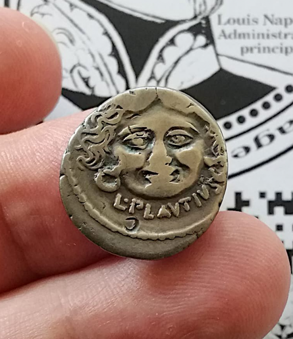 Denier argent Romain Plautia – Image 2