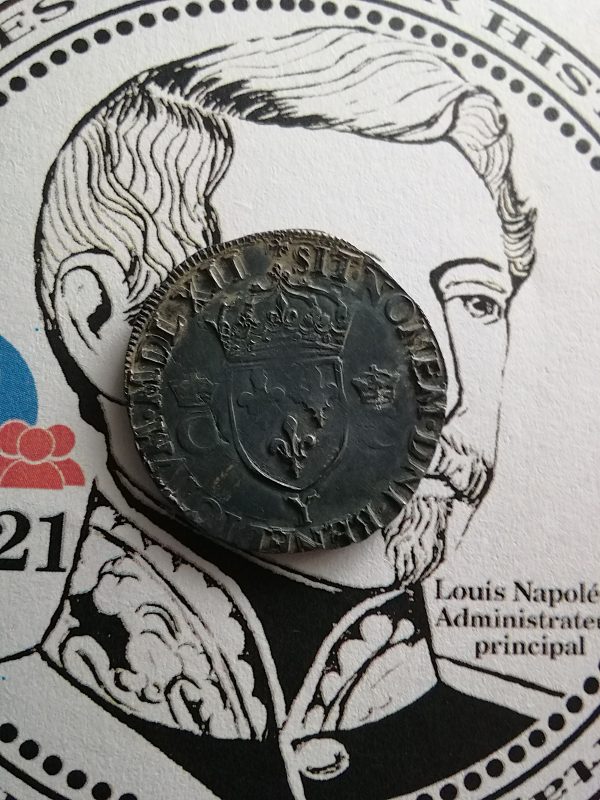 Charles IX, teston 9e type, 1562 Bourges – Image 3