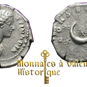 Monnaie romaine authentique rare Denier Faustine