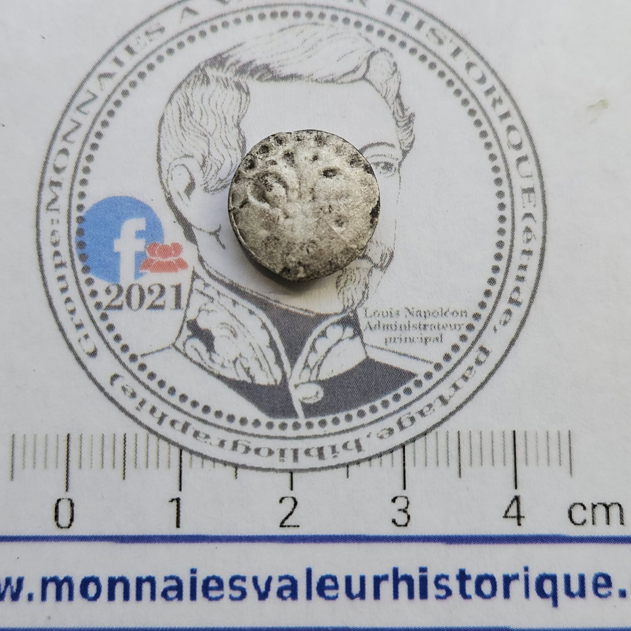 Monnaie féodale uniface en argent – Strasbourg – Rare – Image 2