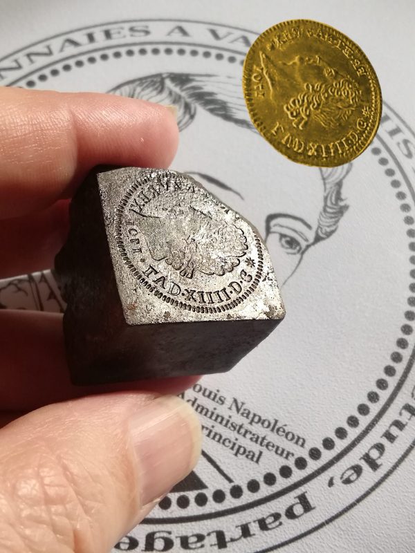 Coin Matrice utilisé pour frappé des Louis d'or – Image 3