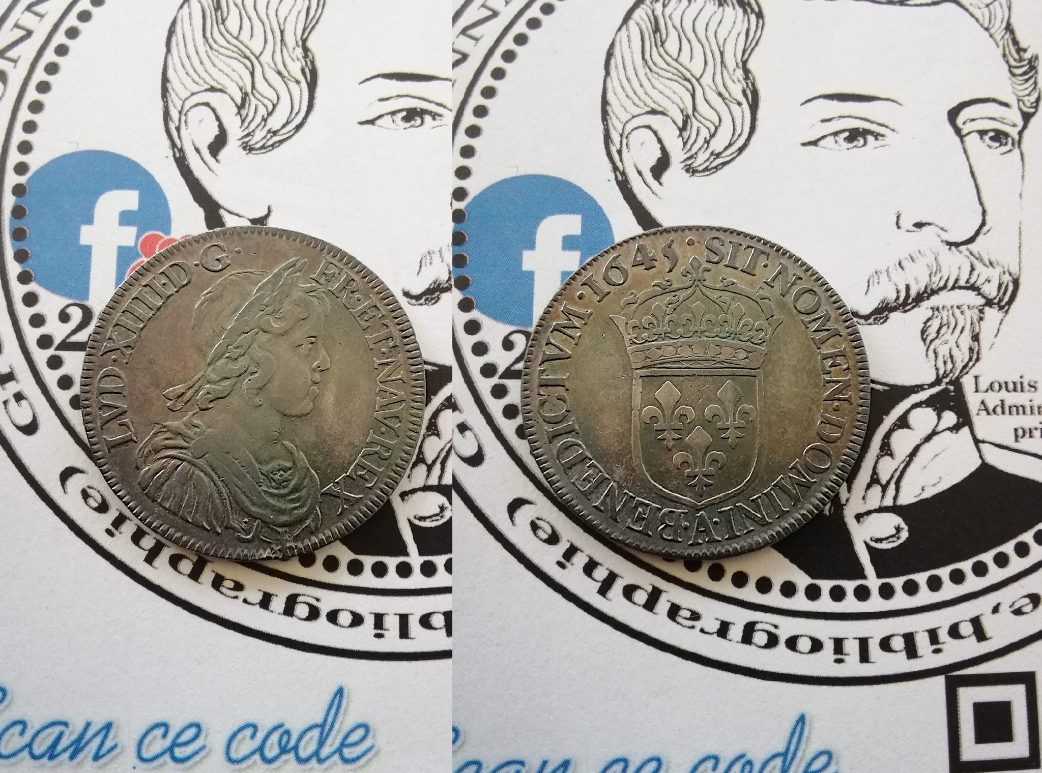 Demi-écu mèche courte Paris atelier du Louvre