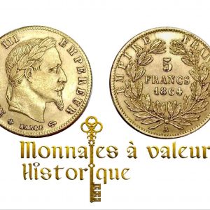 splendide 5 francs 1864 Paris SPL