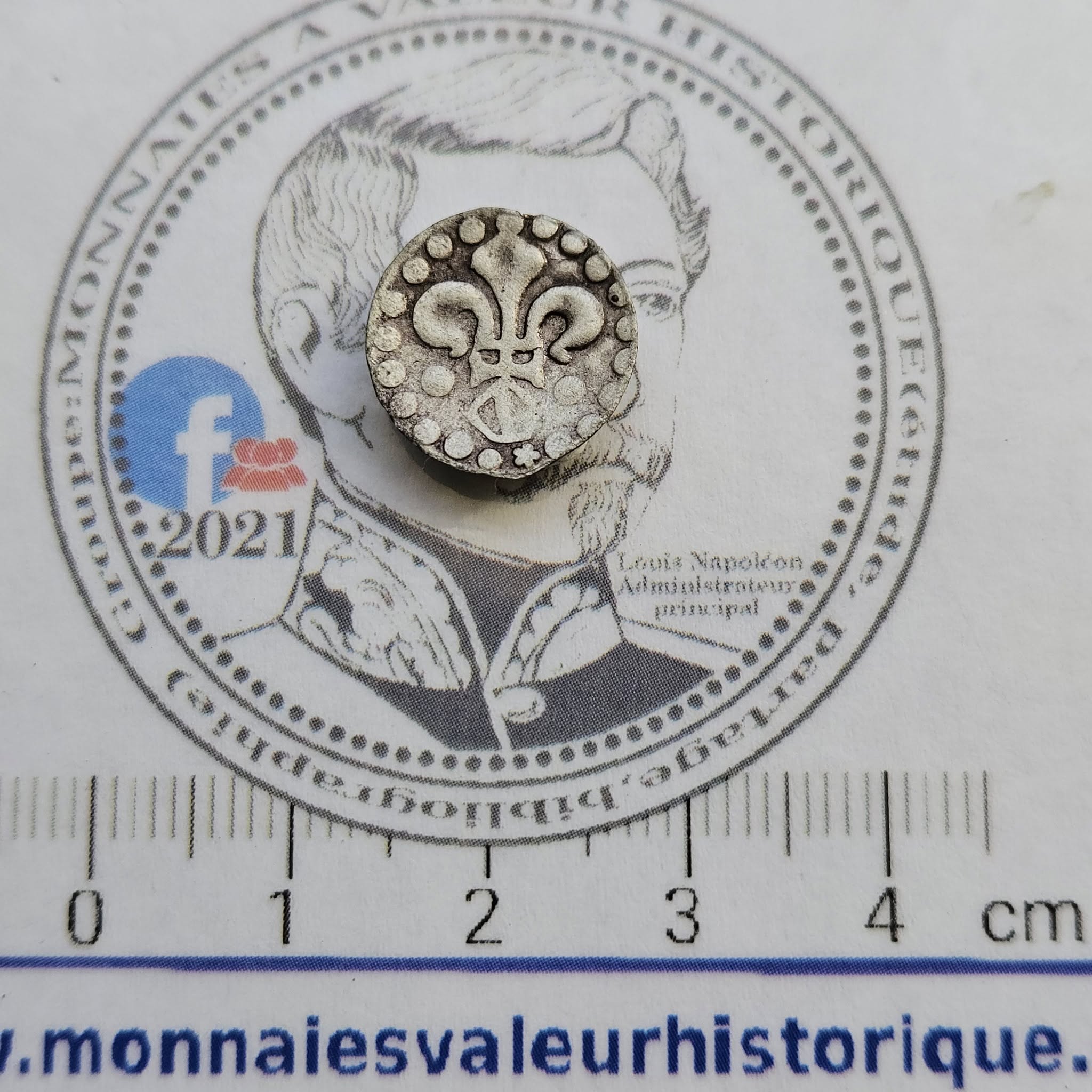Monnaie féodale uniface en argent – Strasbourg – Rare