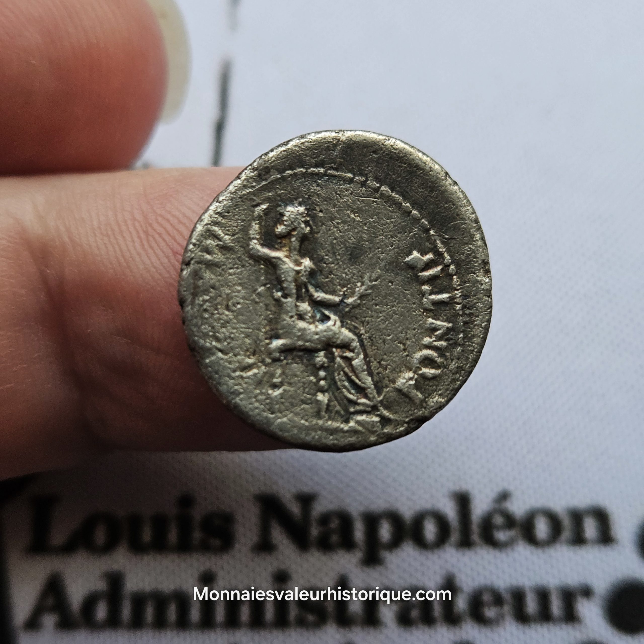 Denier de Tibère (22-30 ap. J.-C.) – Argent TTB+ ✝️ “Trente pièces d’argent” – Image 3