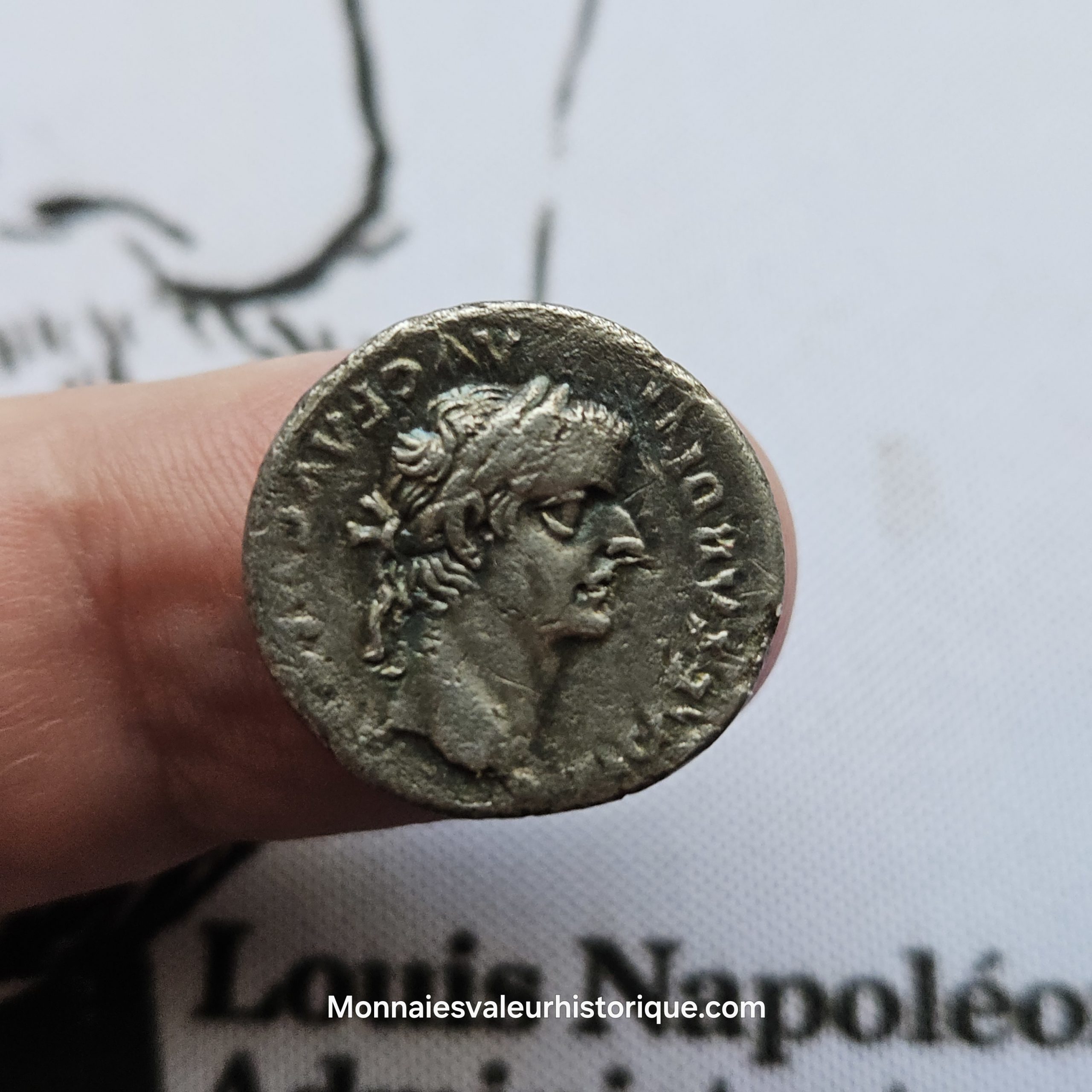 Denier de Tibère (22-30 ap. J.-C.) – Argent TTB+ ✝️ “Trente pièces d’argent” – Image 4