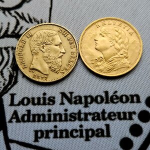 Lot investissement 2x20 francs Or