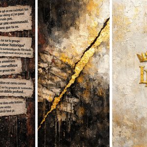 Triptique numérique original – Œuvre unique signée et dédicacée