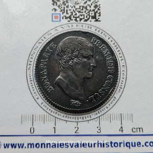 5 Francs Bonaparte Premier Consul – République française (An XI, Paris)