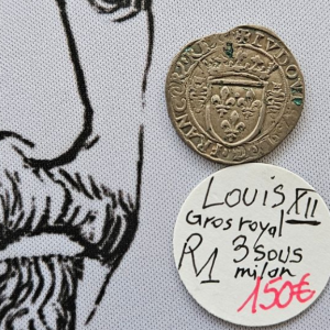 Gros royale en argent de LOUIS XII