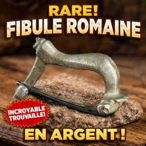 Fibule romaine en ARGENT dite “en genou” (Roman Knee Brooch)