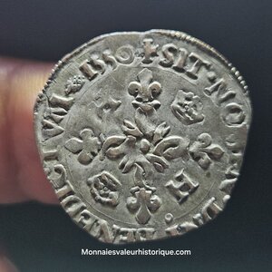 Henri II Douzain aux croissants 1550 Rennes