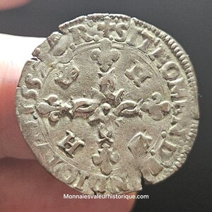 Henri II douzain aux croissants 1552 Bordeaux