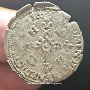 Henri II douzain au croissants 1551