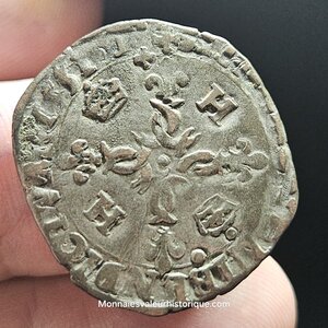 Henri II douzain aux croissants 1551 Lyon