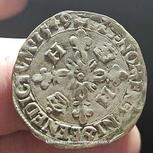 Henri II Douzain ou croissants 1549 Rouen