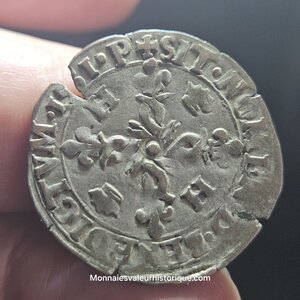 Henri II douzain aux croissants 1551 Crémieu