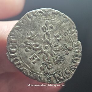 Henri II douzain aux croissants 1550 Montpellier