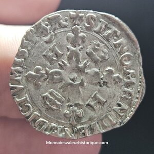 Henri II Douzain aux croissants 1555 Bordeaux - très très RARE R5