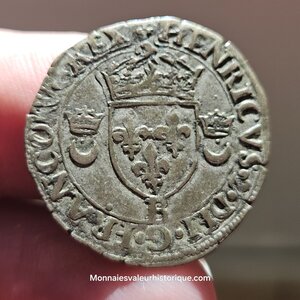 Henri II douzain aux croissants 1549 Rouen