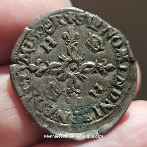 Henri II douzain au croissants 1550 Bordeaux