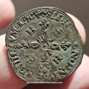 Henri II douzain au croissants 1550 Limoges