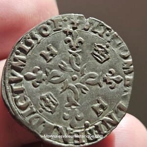 Henri II douzain au croissants 1550 Lyon