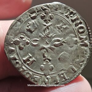 Henri II douzain au croissants 1550 Bordeaux