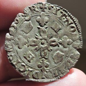 Henri II Douzain aux croissants 1550 Bordeaux