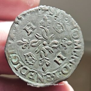 Henri II Douzain aux croissants 1551 Bourges