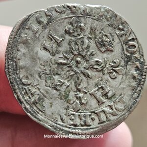 Henri II douzain aux croissants 1550 Bourges - rare R2