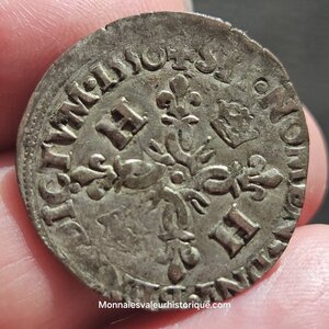 Henri II Douzain aux croissants 1550 Paris